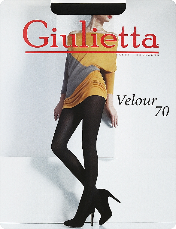 Damenstrumpfhose Velours 70 DEN, nero - Giulietta — Bild N1