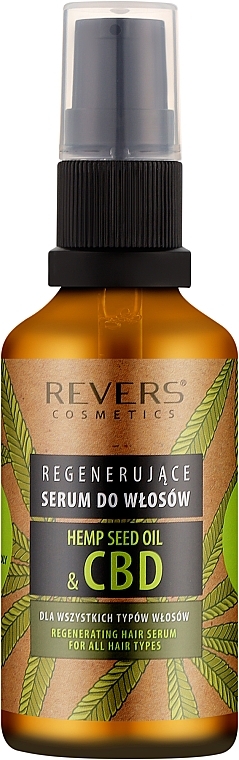 Regenerierendes Haarserum mit natürlichem Hanföl und CBD - Revers Regenerating Serum With Natural Hemp Oil With CBD — Bild N1