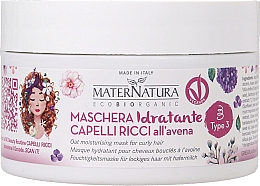 Feuchtigkeitsmaske für lockiges und welliges Haar - MaterNatura Oat Moisturising Hair Mask — Bild N1