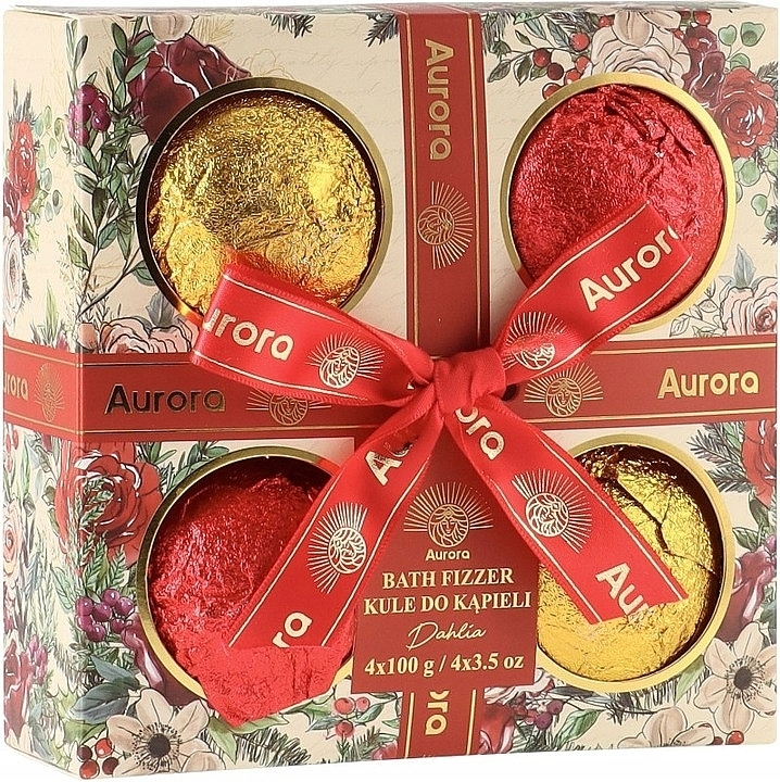 Badebombenset - Aurora Dahlia Bath Bombs Set (Badebombe 4x100g)  — Bild N1