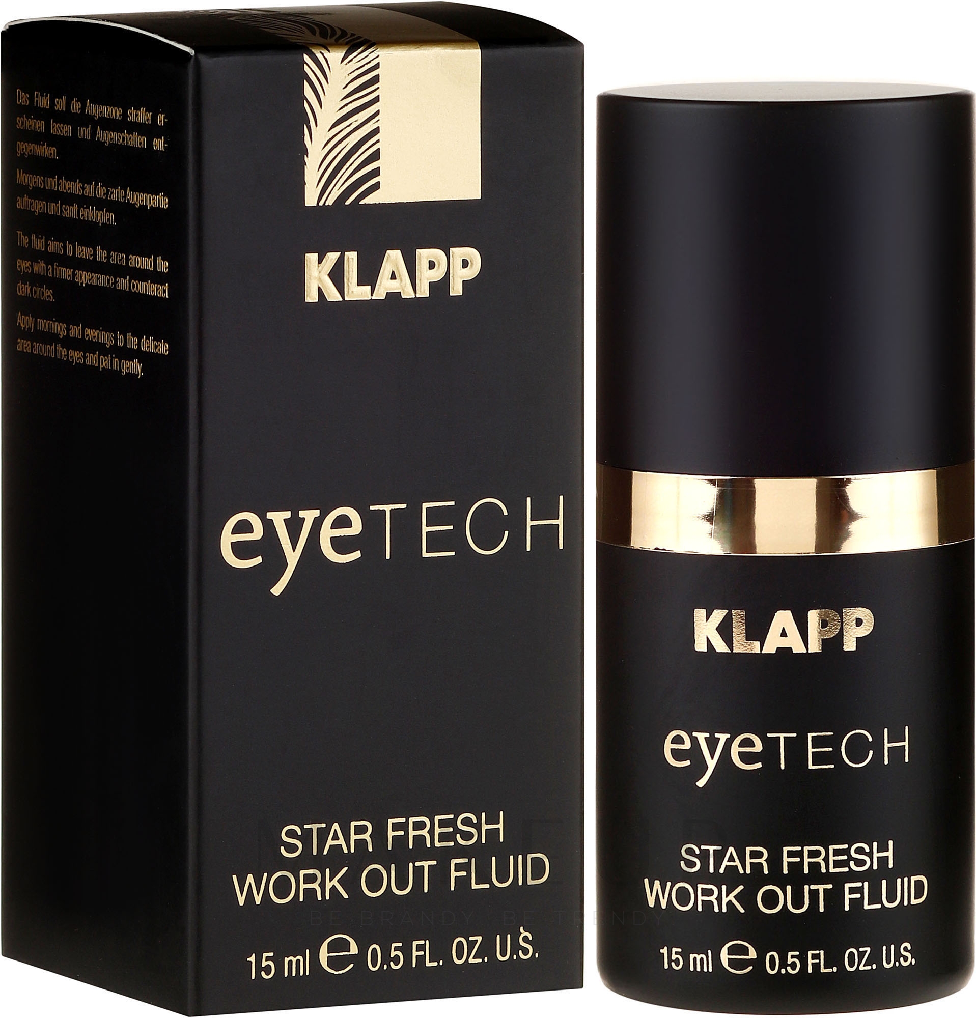 Straffendes Fluid für den Augenbereich gegen dunkle Schatten und Schwellungen - Klapp Eyetech Star Fresh Work Out Fluid — Bild 15 ml