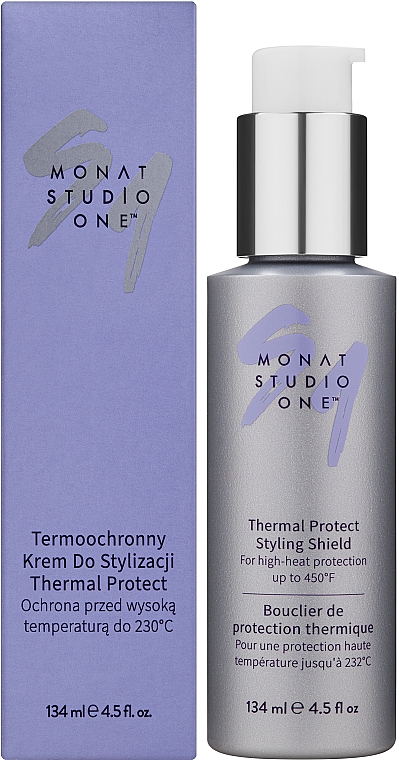 Thermoschätzende Styling-Creme für die Haare - Monat Studio One Thermal Protect Styling Shield — Bild N2