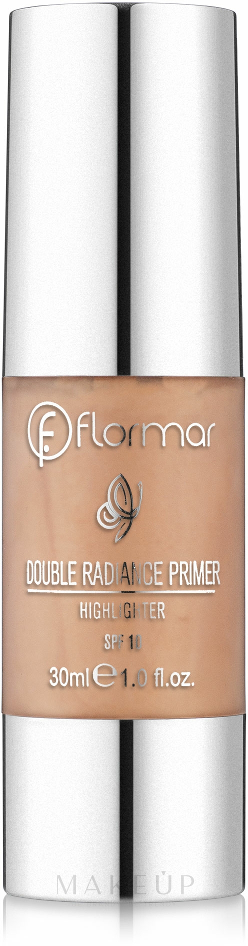 Primer Highlighter für einen strahlenden Teint LSF 10 - Flormar Double Radiance Primer Highlighter SPF10 — Bild Champagne