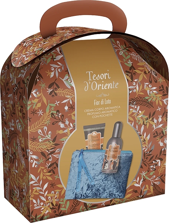 Tesori D`Oriente Set, Fior Di Loto - Set (Eau de Parfum/100 ml + Körpercreme/75 ml + Kosmetiktasche/1 St.)  — Bild N1