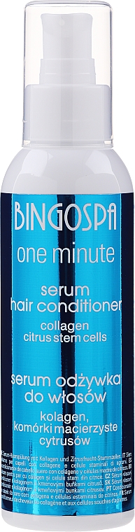 Haarspülung-Serum mit Keratin und Zitrus-Stammzellen - BingoSpa Serum-Collagen Conditioner
