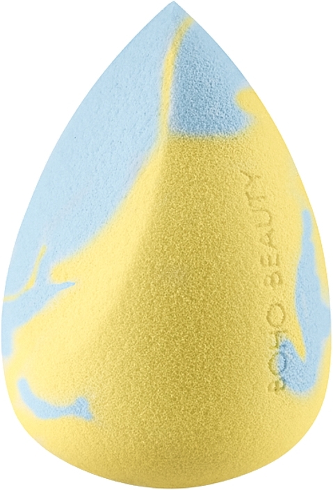 Make-up Schwamm schräg blau mit gelb - Boho Beauty Bohomallows Medium Cut Lemon Sugar — Bild N1