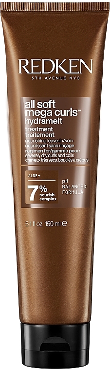 Glättende Creme für krauses und widerspenstiges Haar - Redken All Soft Mega Curls Hydramelt — Bild N1