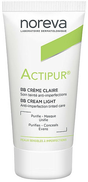 BB Creme mit Ceramiden und Vitamin PP gegen Hautunvollkommenheiten - Noreva Laboratoires Actipur Tinted BB Cream