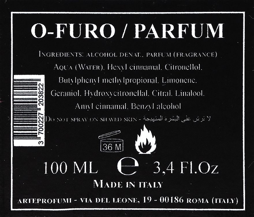 Arte Profumi O-Furo - Parfum — Bild N3