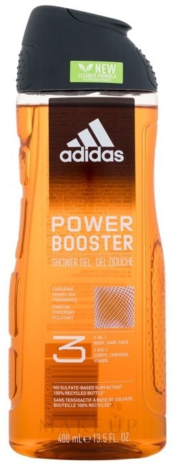 3in1 Duschgel - Adidas Power Booster Shower Gel — Bild 400 ml