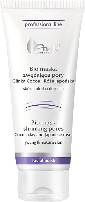 Maske mit Kakaoerde und japanischer Rose - Ava Laboratorium Professional Line Bio Pore Tightening Mask With Cocoa Clay & Japanese Rose — Bild N1