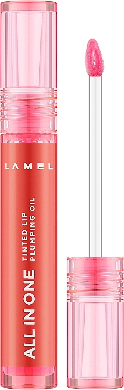 Pflegendes und feuchtigkeitsspendendes Lippenöl - LAMEL Make Up All in One Lip Tinted Plumping Oil — Bild N1