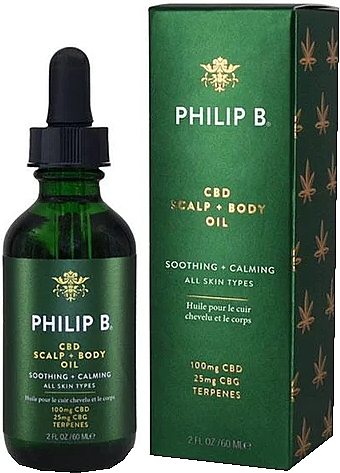 Beruhigendes Kopfhaut- und Körperöl - Philip B CBD Scalp + Body Oil — Bild N2
