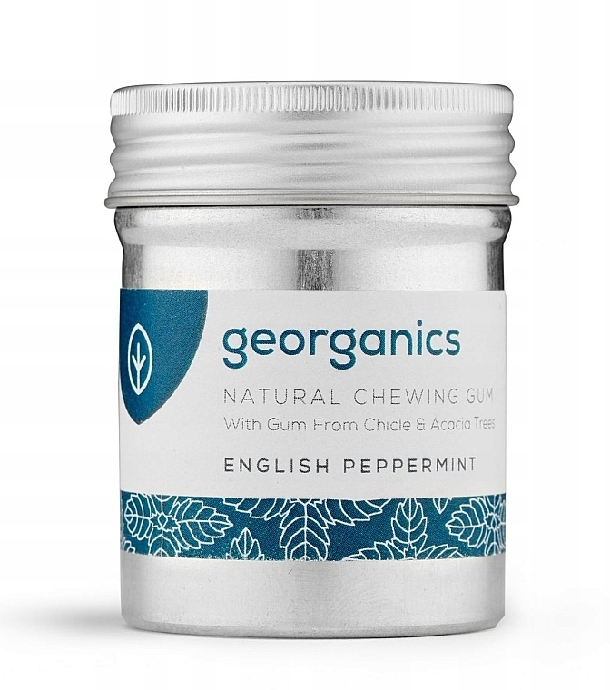 Kaugummi Pfefferminze - Georganics Natural Chewing Gum English Peppermint — Bild N1