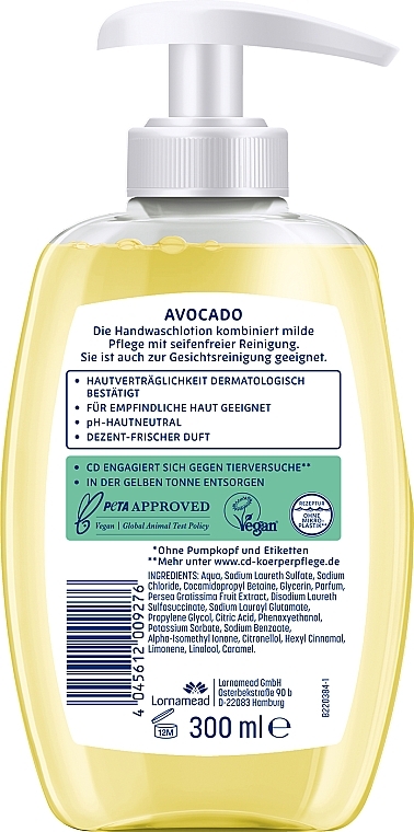 Handwaschbalsam mit Avocado - CD Avocado  — Bild N2