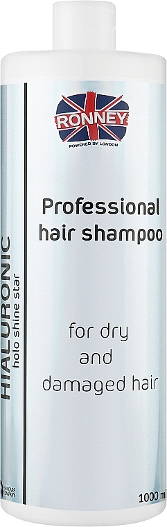Feuchtigkeitsspendendes Shampoo mit Hyaluronsäure für trockenes und strapaziertes Haar - Ronney Professional Holo Shine Star Hialuronic Shampoo — Bild N1
