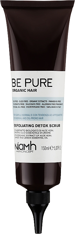 Detox-Kopfhautpeeling mit Aloe Vera und Karotten- und Zitronenöl - Niamh Hairconcept Be Pure Detox Scrub — Bild N1