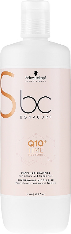 Aufbauendes Shampoo für reifes Haar - Schwarzkopf Professional BC Bonacure Time Restore Q10 Plus Shampoo — Bild N3