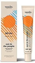 Düfte, Parfümerie und Kosmetik Leichte Sonnenschutzcreme für Gesicht und Körper - Resibo Sun To The People SPF 50+