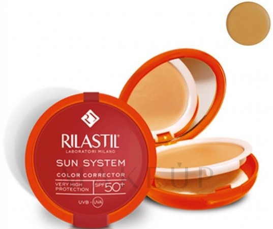 Kompakte Foundation - Rilastil Sun System Uniform Compact Cream SPF50+ — Bild 02 - Dore