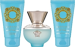 Düfte, Parfümerie und Kosmetik Versace Dylan Turquoise Pour Femme - Duftset (Eau de Toilette 50ml + Körpergel 50ml + Duschgel 50ml) 