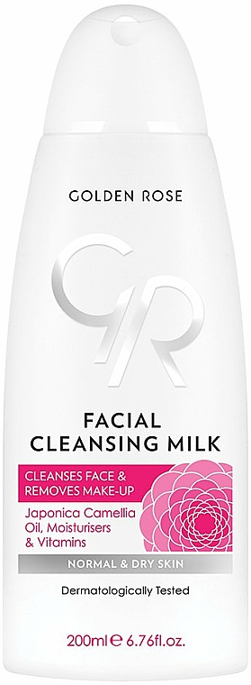 Feuchtigkeitsspendende und pflegende Gesichtsmilch zum Abschminken mit Kamelie - Golden Rose Facial Cleansing Milk for All Skin — Bild N1