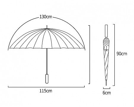 Regenschirm PAR11SZ grau - Ecarla — Bild N1