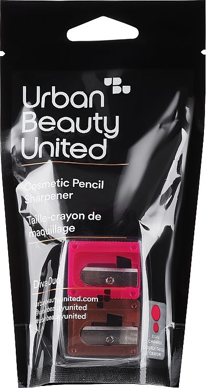 Doppelspitzer für Kosmetikstifte rosa und braun - UBU Diva Duo Cosmetic Pencil Sharpener — Bild N1