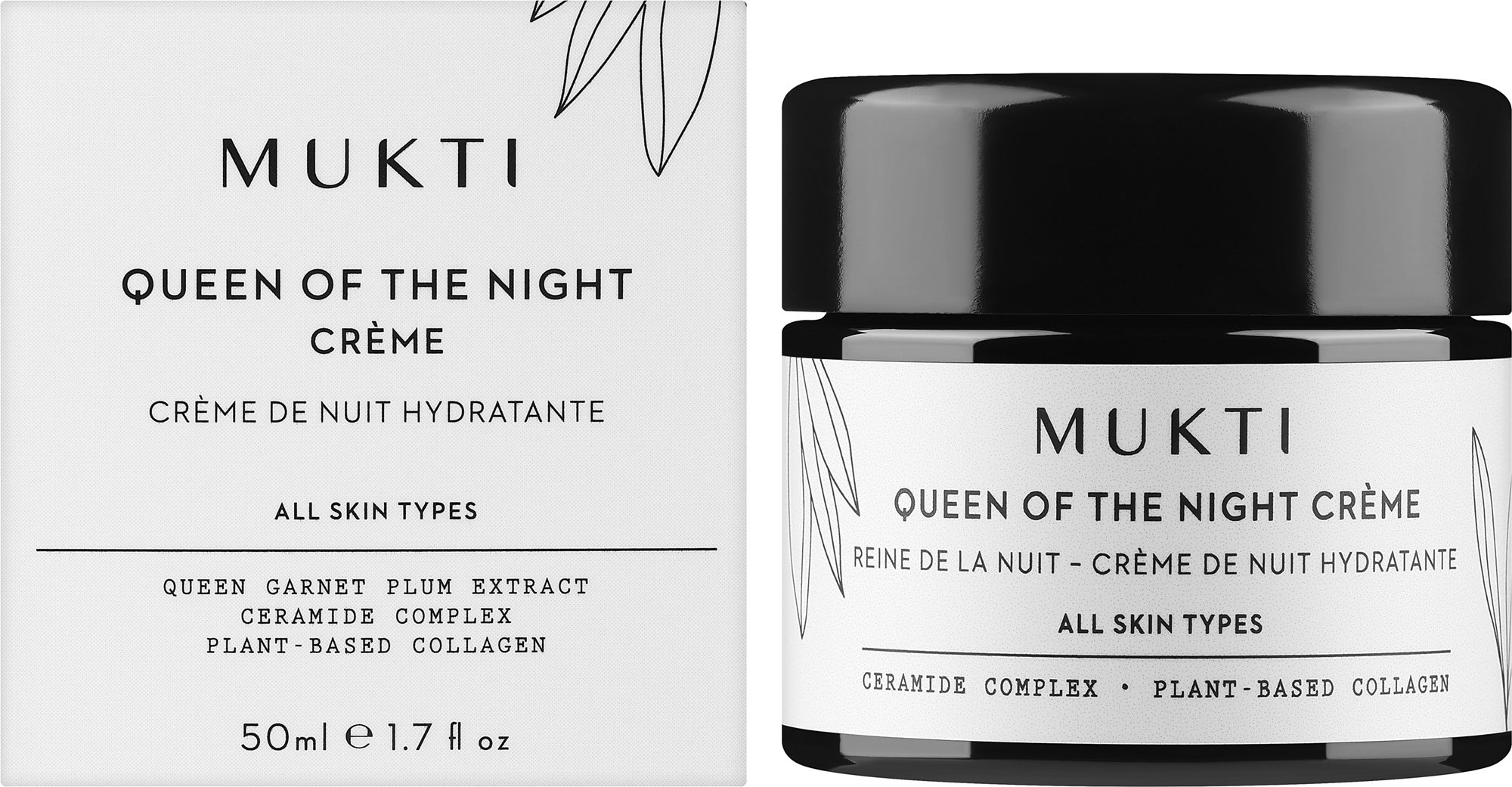 Gesichtscreme Königin der Nacht - Mukti Organics Queen of the Night Creme  — Bild 50 ml