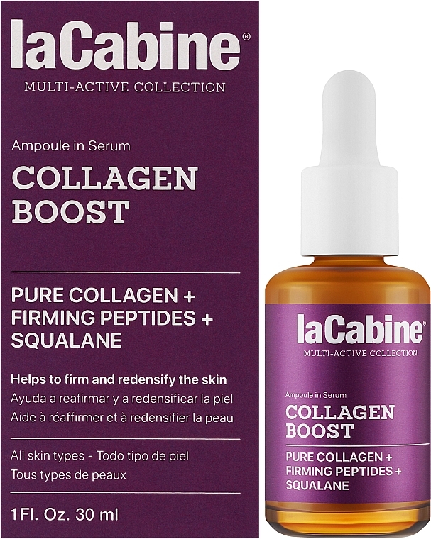 Feuchtigkeitsspendendes Anti-Aging- und Anti-Falten-Serum - La Cabine Lacabine Collagen Boost — Bild N2