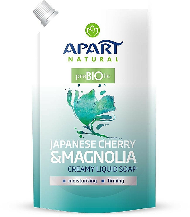 Flüssige Cremeseife "Japanische Kirsche und Magnolie" - Apart Natural Japanese Cherry & Magnolia Soap (Doypack) — Bild N1