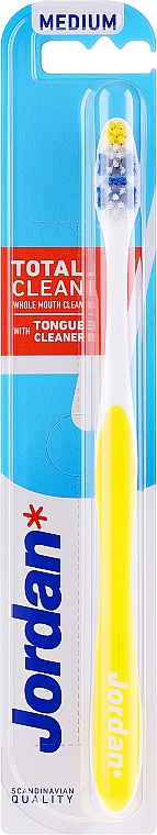 Zahnbürste mittel Total Clean gelb - Jordan Total Clean Medium — Bild N1