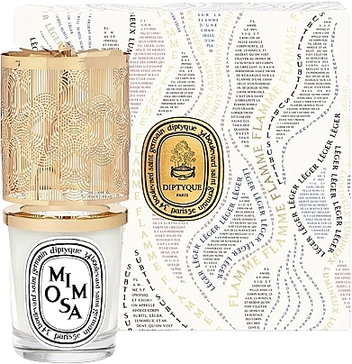 Set - Diptyque Mimosa Candle Lantern Holiday Gift Set (candle/190g + acc/1pc) — Bild N2