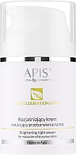 Düfte, Parfümerie und Kosmetik Aufhellende Nachtcreme zur Reduzierung von Verfärbungen - APIS Professional Home TerApis Brightening Night Cream