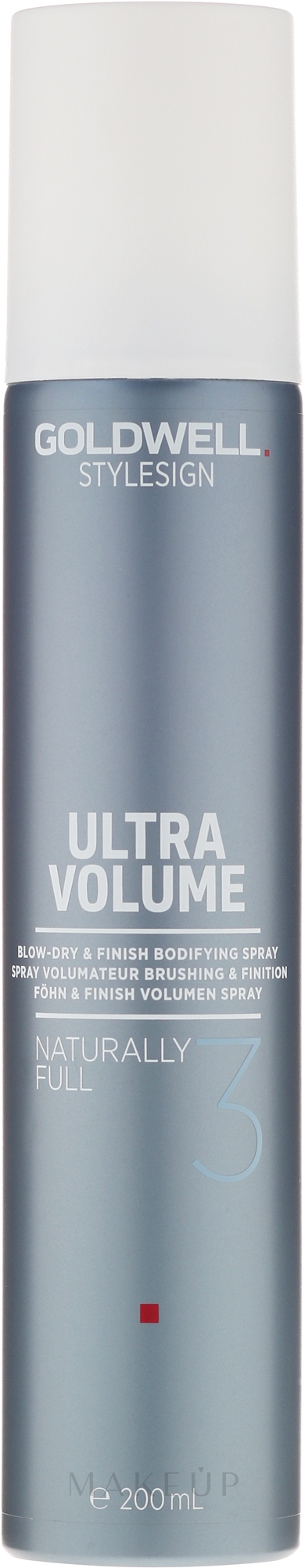Föhn und Finish Volumen Spray - Goldwell Style Sign Ultra Volume Naturally Full — Bild 200 ml