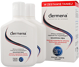 Düfte, Parfümerie und Kosmetik Haarpflegeset für Männer - Dermena Hair Care Shampoo (Shampoo gegen Haarausfall 2x200ml)