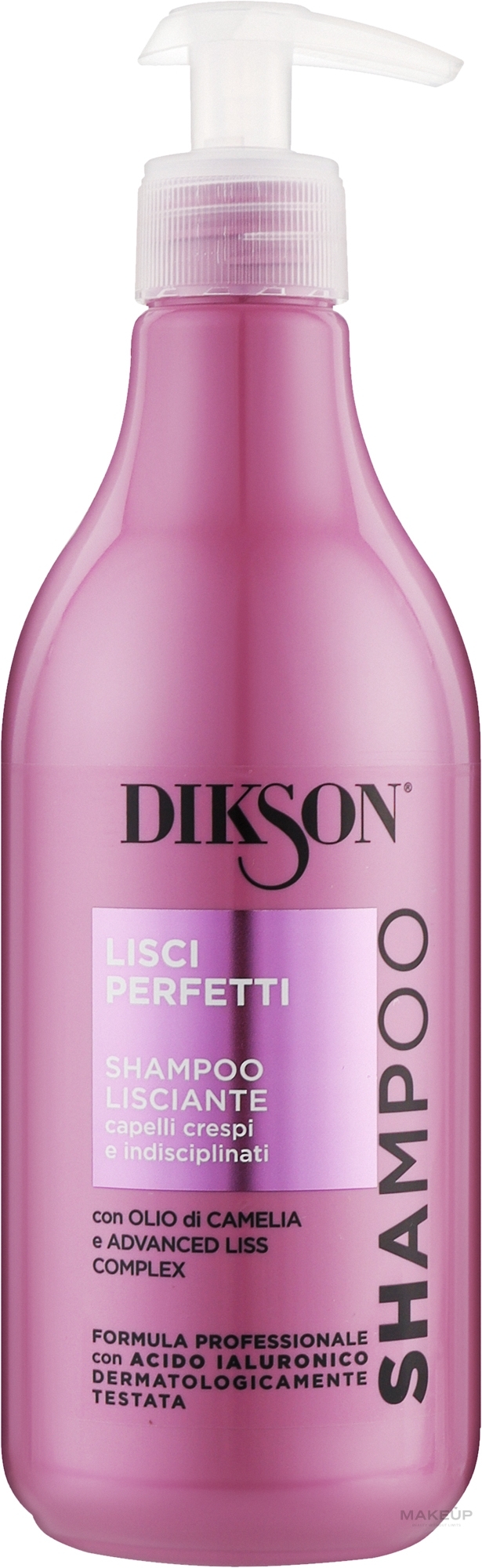 Shampoo für geschmeidiges Haar  - Dikson Lisci Perfetti Shampoo  — Bild 500 ml