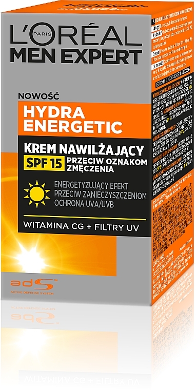 Feuchtigkeitsspendende Gesichtscreme gegen Müdigkeit - L'Oreal Paris Men Expert Hydra Energetic Anti-Fatigue SPF15 Moisturiser — Bild N3