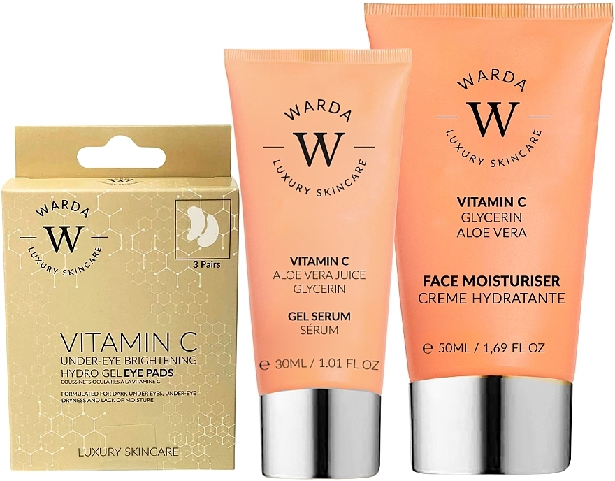 Set - Warda Brightening Boost Gift Set (serum/30ml + cr/50ml + eye/pads/3pcs) — Bild N3