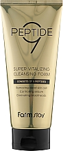 Düfte, Parfümerie und Kosmetik Reinigungsschaum mit Peptiden - Farmstay Peptide 9 Super Vitalizing Cleansing Foam
