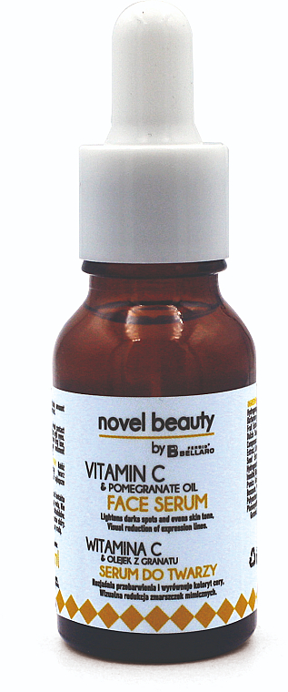 Gesichtsserum mit Vitamin C und Granatapfelöl - Fergio Bellaro Novel Beauty Vitamin C & Pomegranate Oil Face Serum — Bild N1