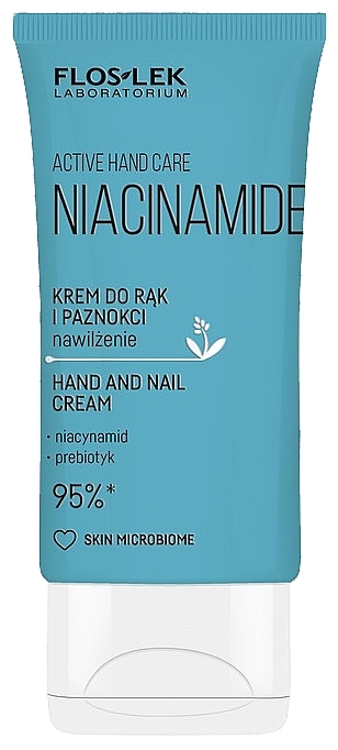 Hand- und Nagelcreme mit Niacinamid  - Floslek Active Hand Care Niacinamide  — Bild N1