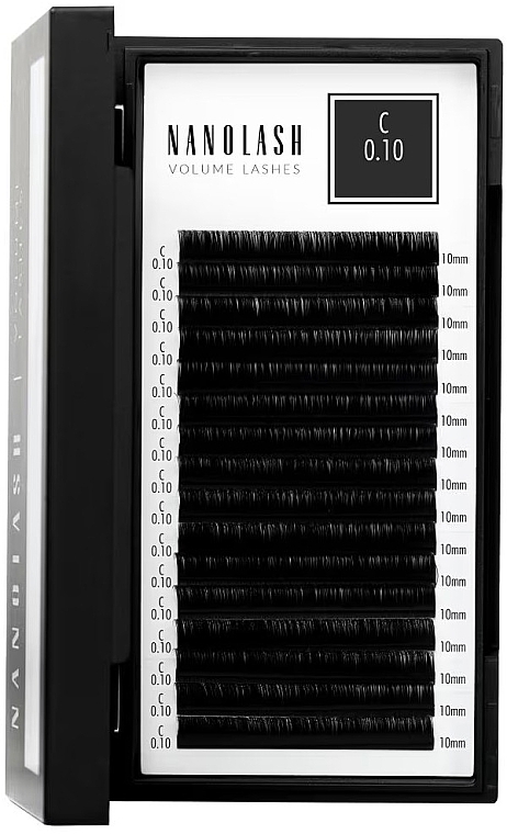 Falsche Wimpern C 0.10 (9 mm) - Nanolash Volume Lashes — Bild N2