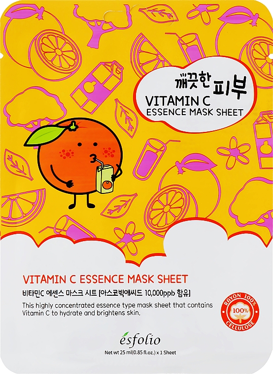 Tuchmaske für das Gesicht mit Vitamin C - Esfolio Pure Skin Vitamin C Essence Mask Sheet — Bild N1