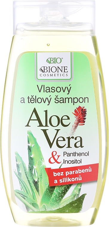 Shampoo & Duschgel mit Aloe Vera und Panthenol - Bione Cosmetics Aloe Vera Hair And Body Shampoo — Bild N1
