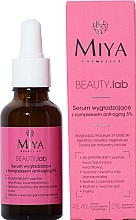 Düfte, Parfümerie und Kosmetik Glättendes Gesichtsserum mit Anti-Aging-Komplex 5% - Miya Cosmetics Beauty Lab Smoothing Serum With Anti-Aging Complex 5%