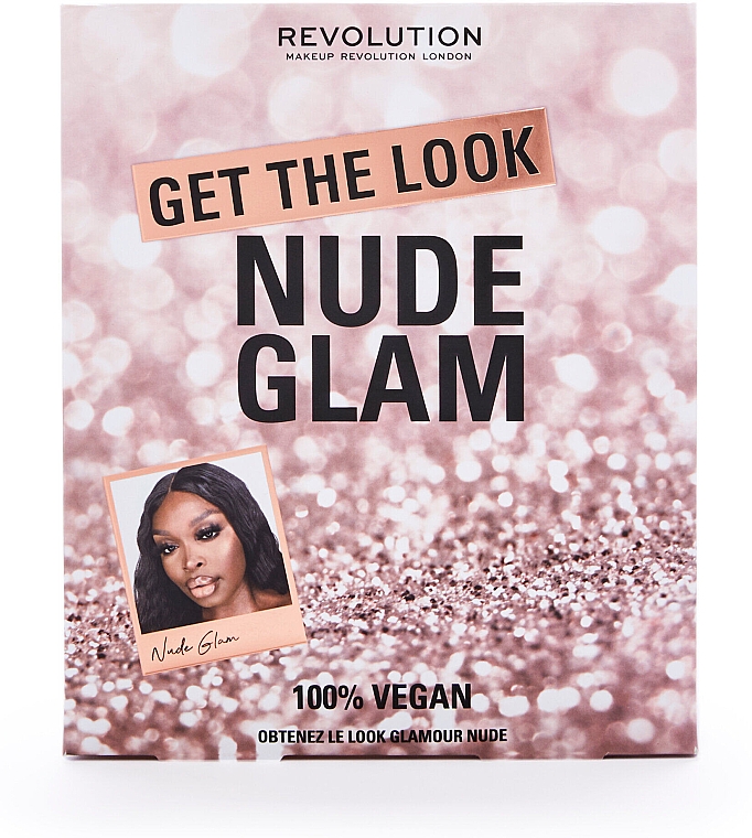 Makeup Revolution Get The Look: Nude Glam Makeup Gift Set - Set 6 St. — Bild N2
