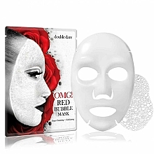 Düfte, Parfümerie und Kosmetik Tief reinigende und exfolierende Tuchmaske für das Gesicht mit Extrakten aus 8 roten Pflanzen - Double Dare OMG! Red Bubble Mask