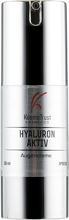 Augencreme mit niedermolekularer Hyaluronsäure - KosmoTrust Cosmetics Hyaluron Aktiv Augencreme — Bild N1