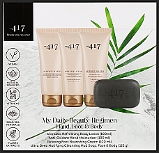 Set - -417 My Daily Beauty Regimen Hand, Foot & Body Kit (h/cr/100ml + b/lot/100ml + foot/cr/100ml + soap/125g) — Bild N1